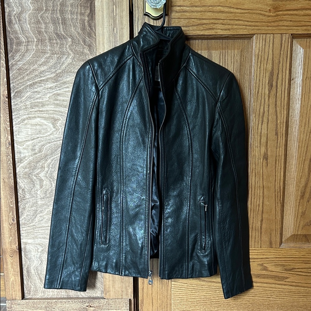 Marc New York Black Leather Jacket for Women